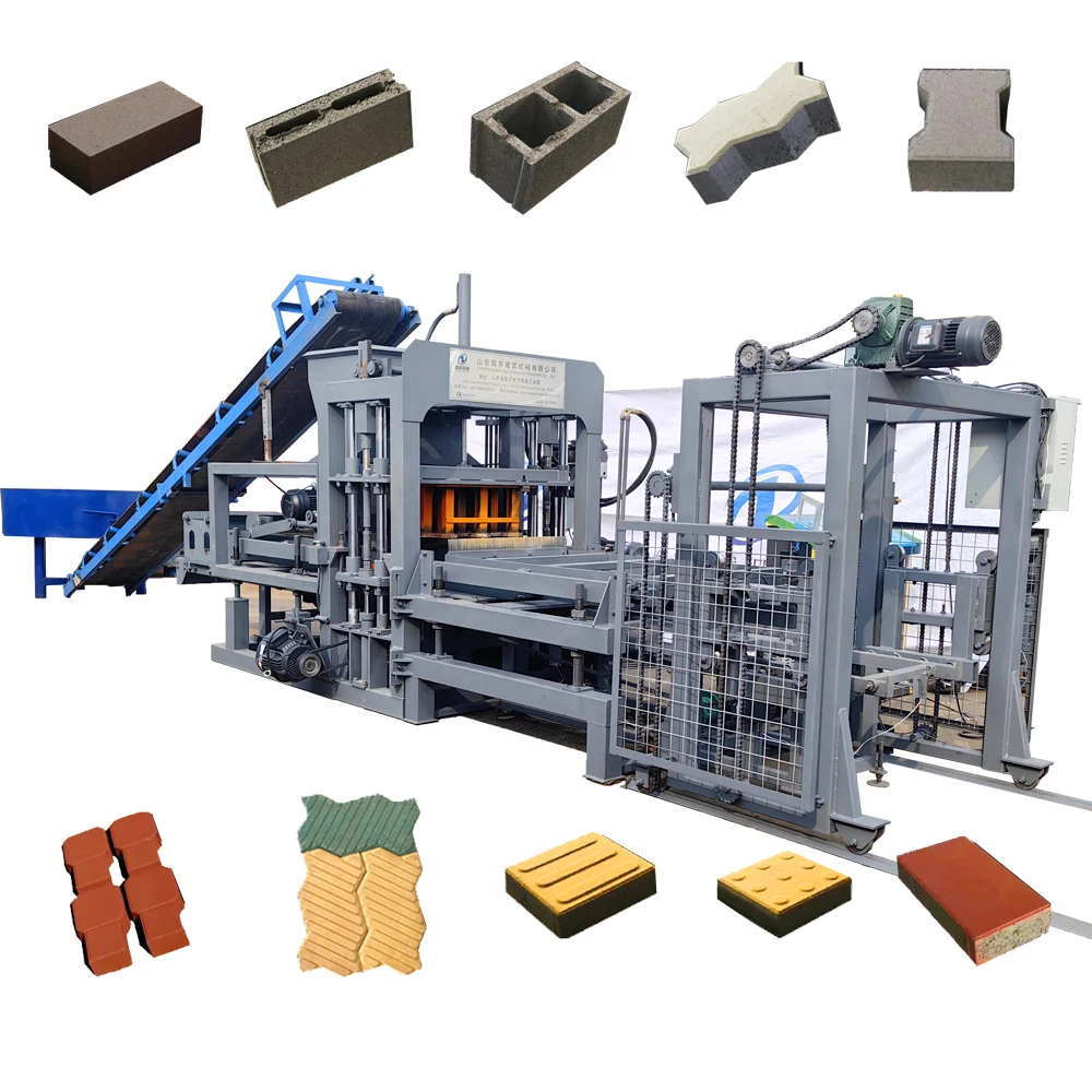 Qt 4 5 6 8 10 12 15 Small Business Machine Ideas Fully Automatic Interlock Hollow Cement Concrete Brick Block Making Machine