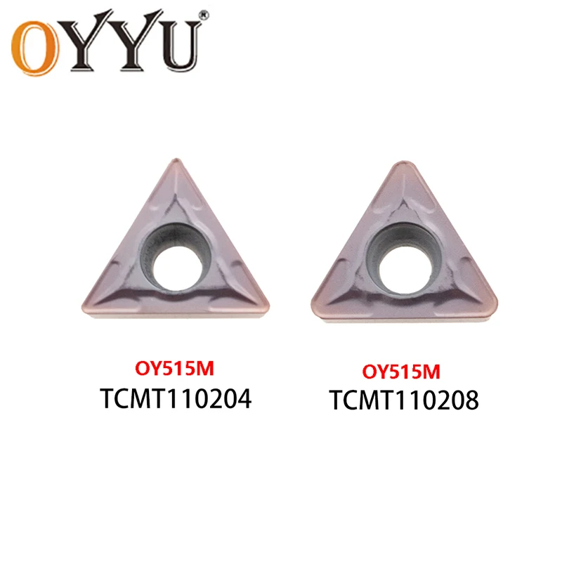 OYYU Lathe Turning Tool TCMT TCMT110204 TCMT110208 TCMT16T304 Carbide Inserts TCMT16T308 110204 110208 OY515M Stainless Steel