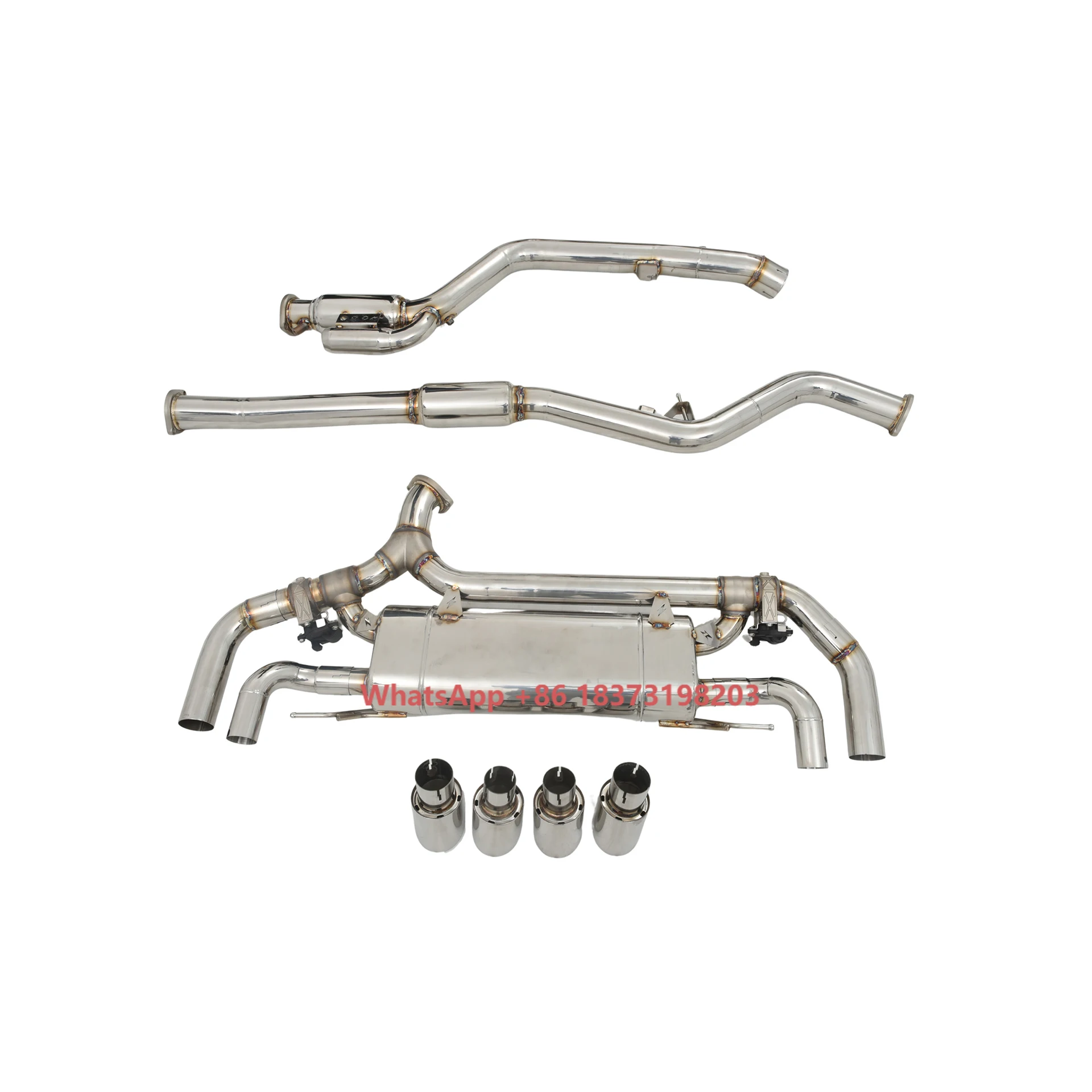 

YT Stainless Steel High-Flow Catback Muffler with Valve for 330