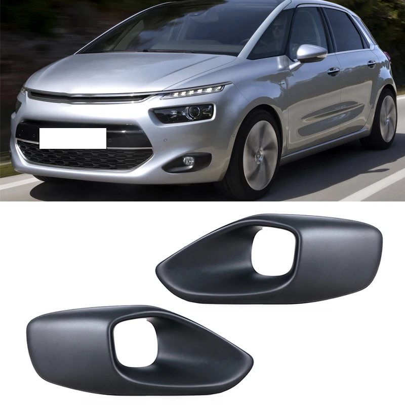 For Citroen C4 Picasso MK2 2013-2016 9800978280 9800978180 Front Bumper Fog Light Frame Cover Grille Car Accessories