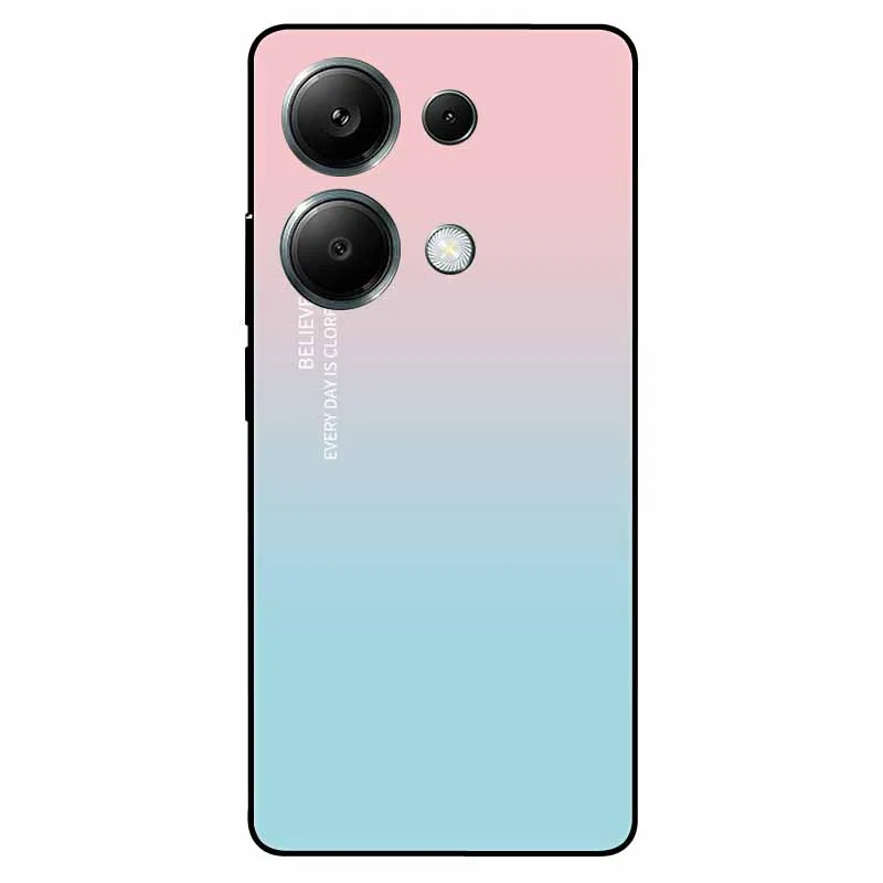 For Xiaomi Poco M6 Pro 4G Case TPU Soft Painted for Xiaomi Poco M6 Pro Global Silicone Cover Lovely Fundas on M6Pro Protective