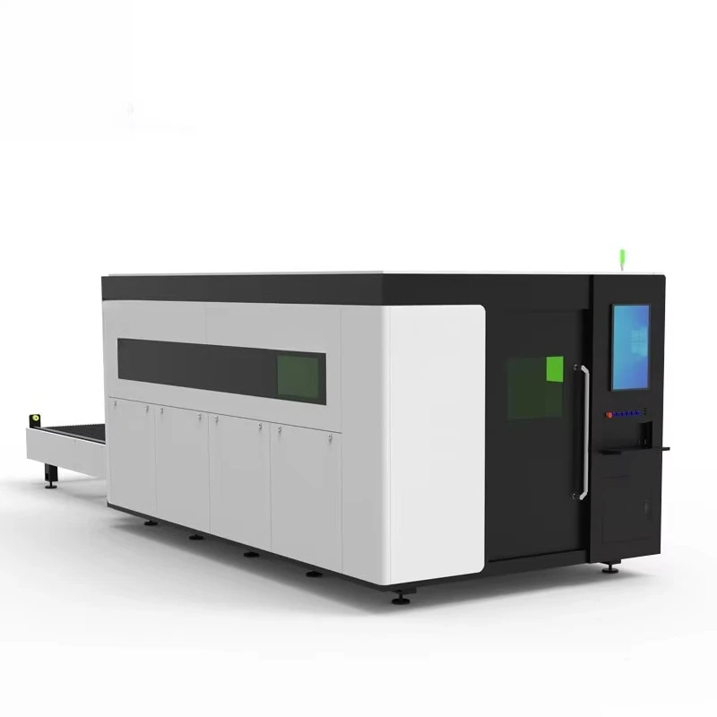 6000w 12000w Fully Enclosed Sheet Metal Cutting Autofocus Head Plate Welding Machine Bed Double Working Table Machine 3015