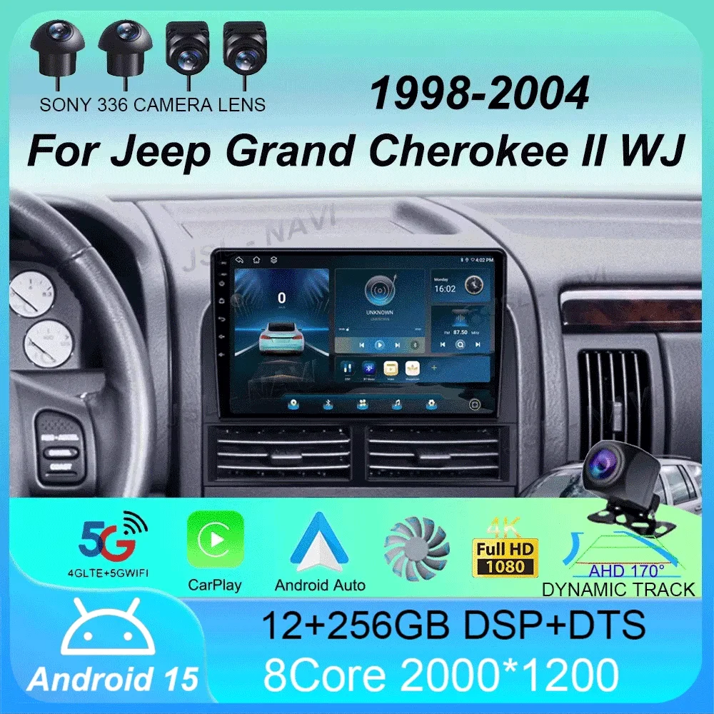 

Android 15 For Jeep Grand Cherokee II WJ 1998 - 2004 Car Radio Multimedia Video Player Navigation stereo GPS No 2din 2 din dvd