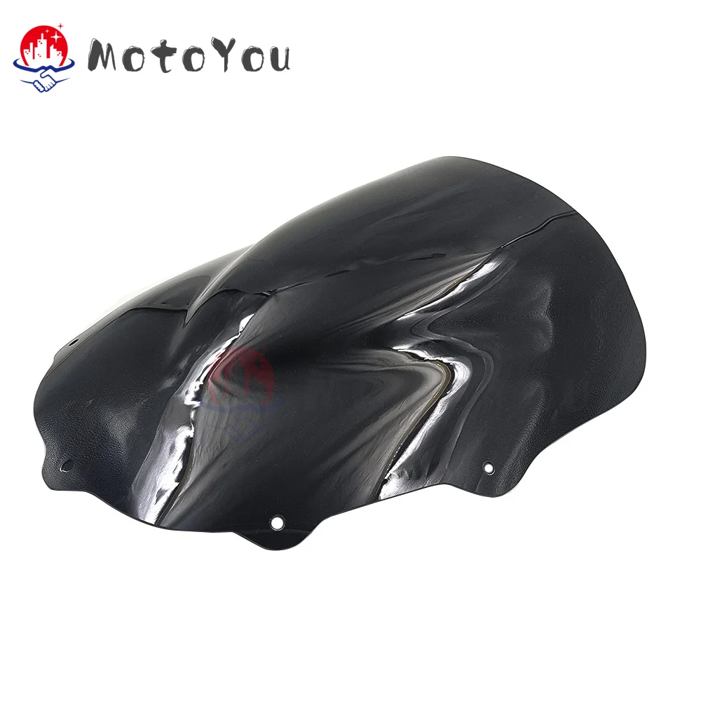 Double Bubble Motorcycle Windshield Spoiler Windscreen Fairing Air Wind Deflector for Kawasaki ZZR250 ZZR 250 1990-2007 1991