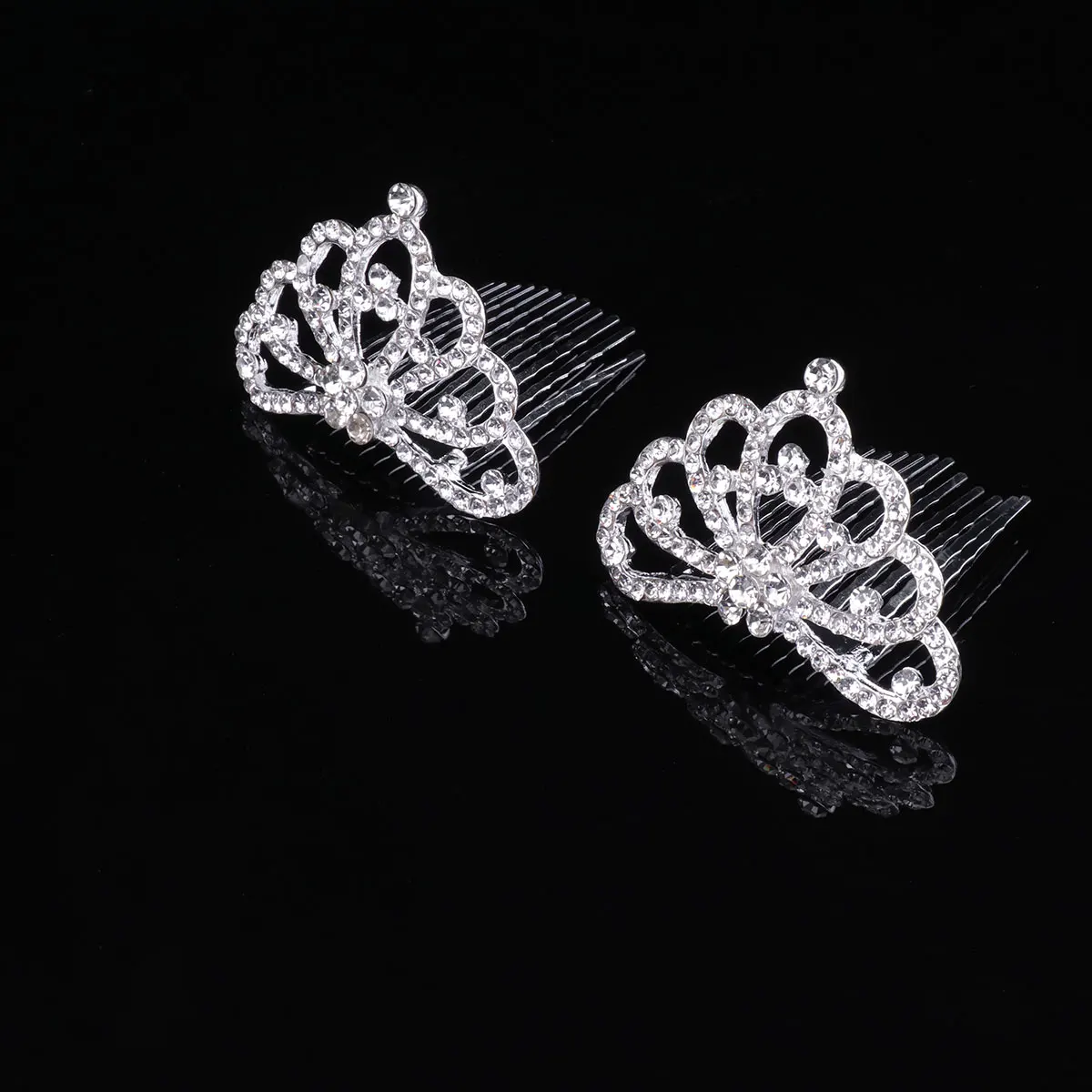 

6pcs Kids Crown Combs Durable Children Hairbands Princess Tiara Accessories For Girls Party Carnival Festival Toddler Clips