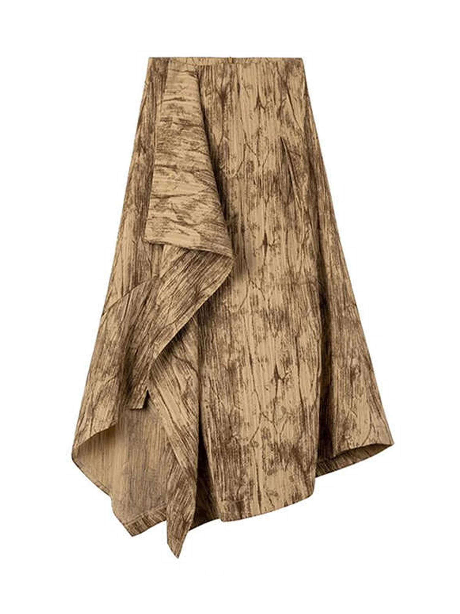 Women's A-line Skirt Y2k Mid Long Skirt Aesthetic Elegant Vintage Harajuku Asymmetrical Skirts 2000s Fashion Clothes Summer 2025