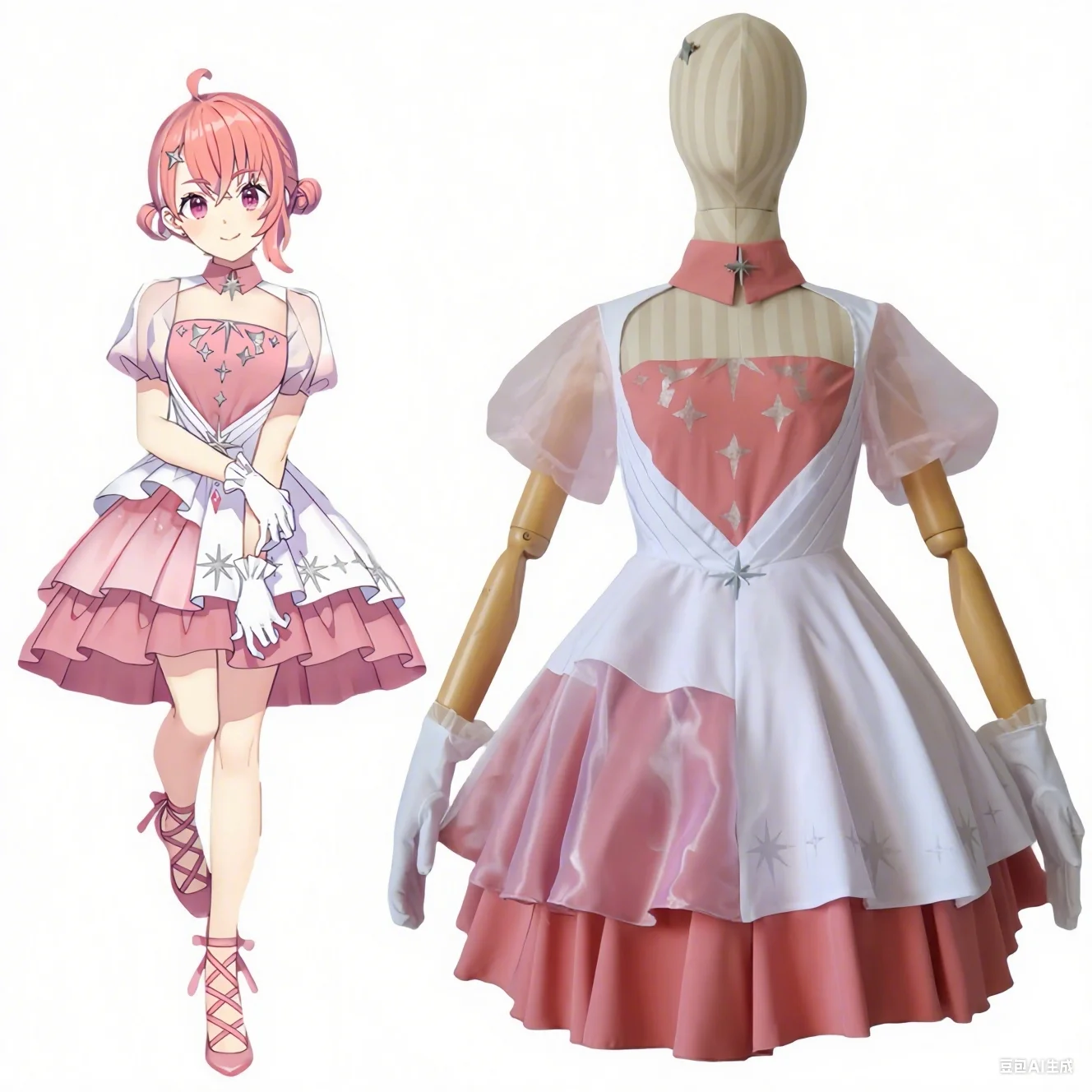 

Anime Vtuber Shiina Yuika Sasaki Saku Cosplay Costume Gorgeous Uniform Activity Party Role Play Clothing for Halloween Christmas