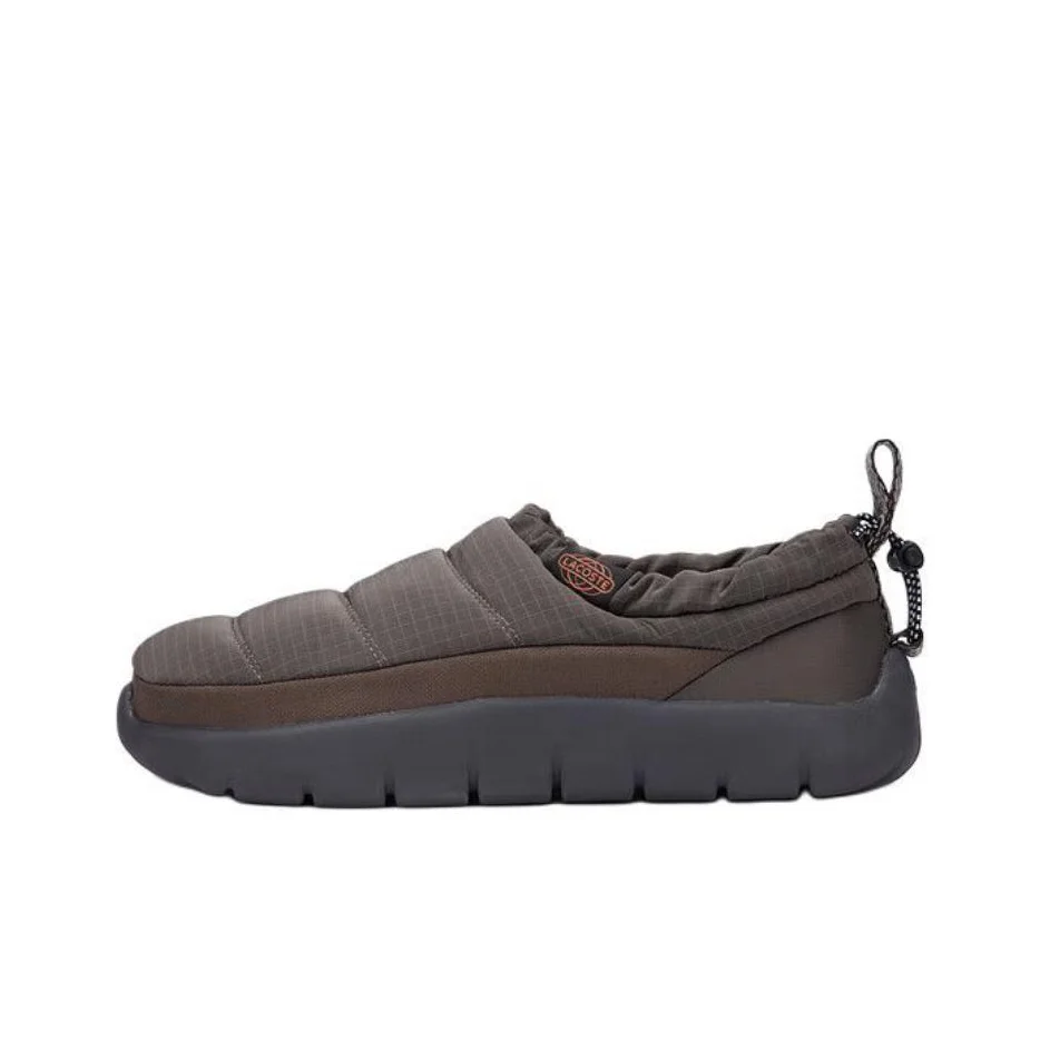 POIZON LACOSTE Sapatos casuais de tecido cinza masculino