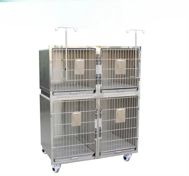 Pet foster hospital cage 304 stainless steel dog and cat cage constant temperature oxygen chamber atomization combination