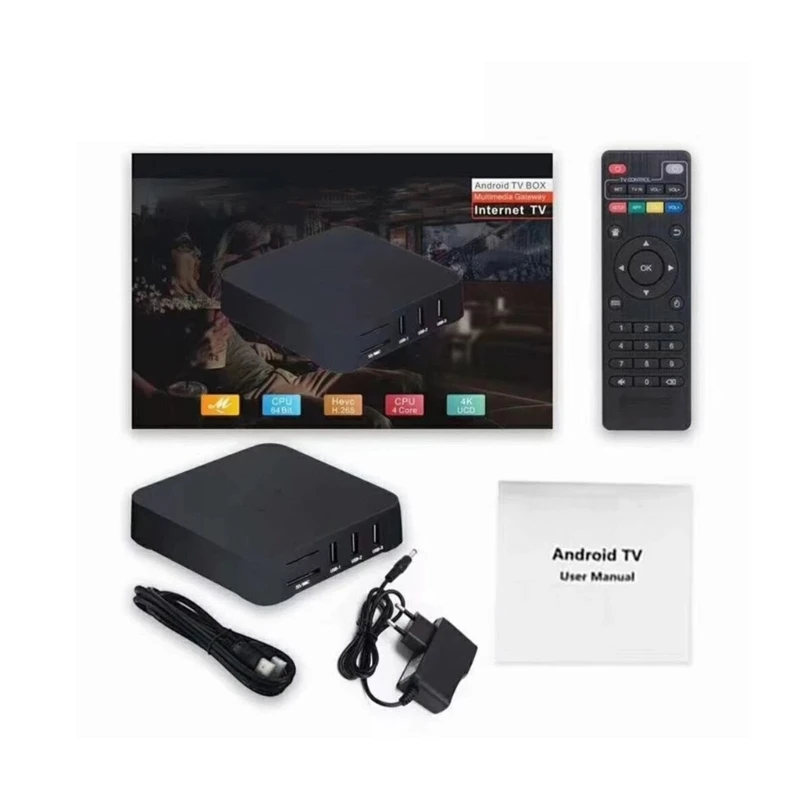 4K TV Box for Android 11.1 2.4G Dual WIFI Media Player Set Top Box TV Box for Home Entertainment 64GB/128G Set Top Box