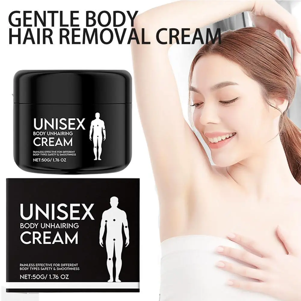 

50g Gentle Hair Removal Cream For Adult - Full Body Depilatory For Sensitive Skin, Moisturizing Formula For Smooth Results