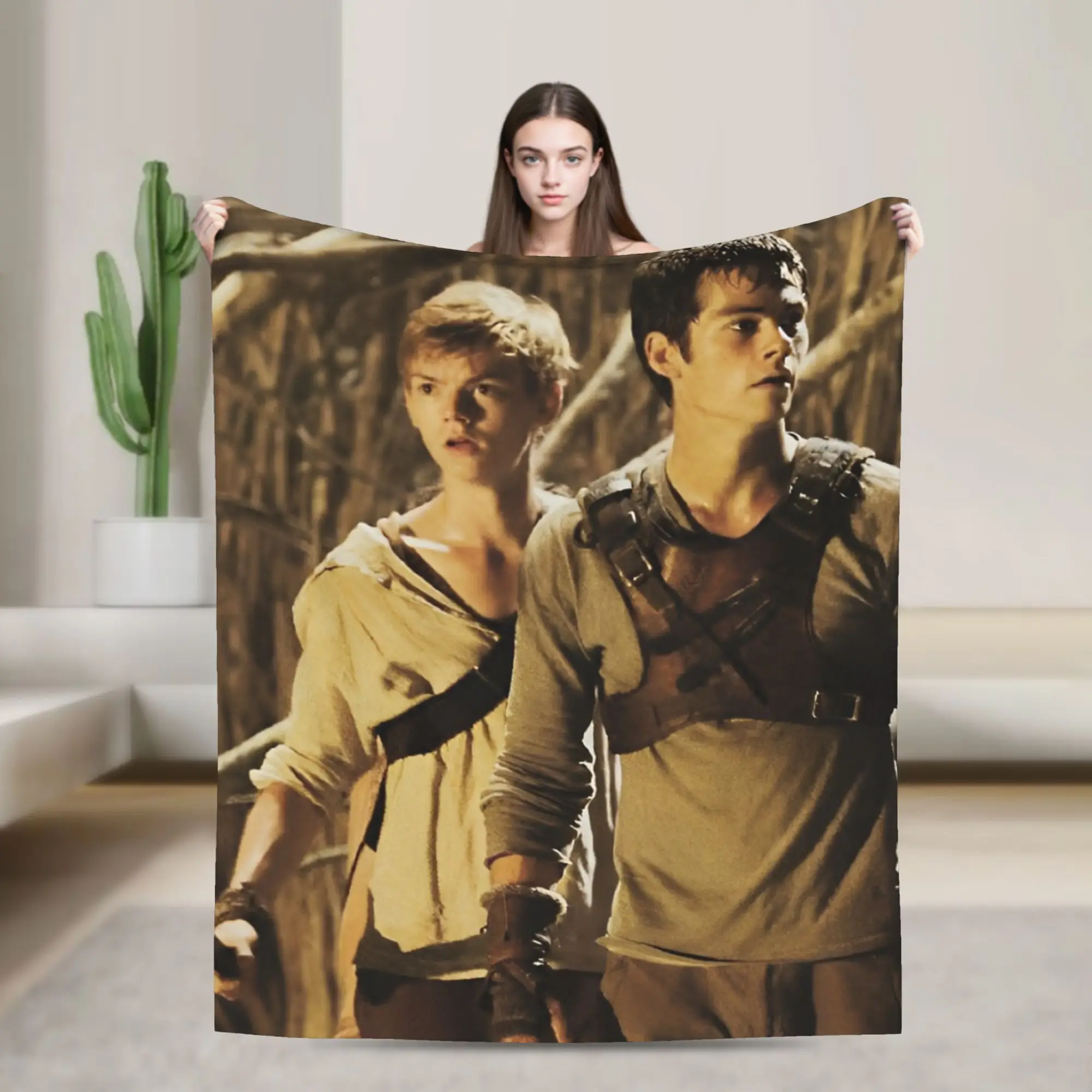 بطانية المتاهة عداء نيوت اكس توماس طائرة السفر الفانيلا الفراش يلقي لسرير الأريكة سوبر الدافئة جودة مخصصة المفرش #1