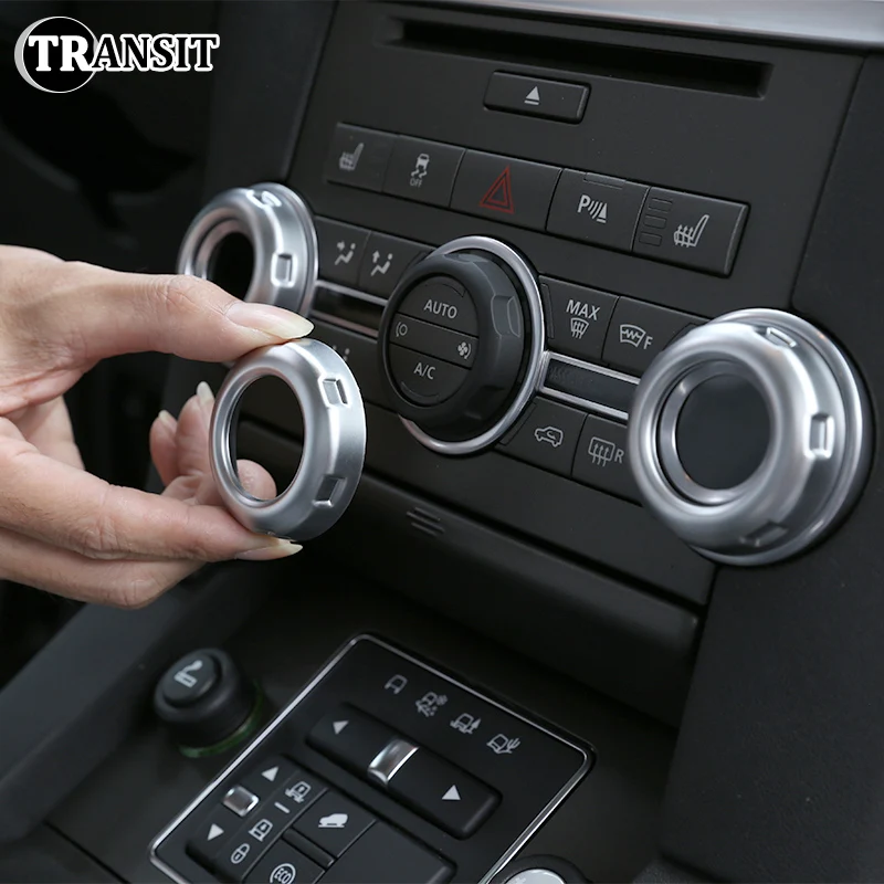 

For Land Rover Discovery 4 LR4 Range Rover Sport Freelander 2 Car Center Air Conditioning Volume Knob Cover Auto Accessory