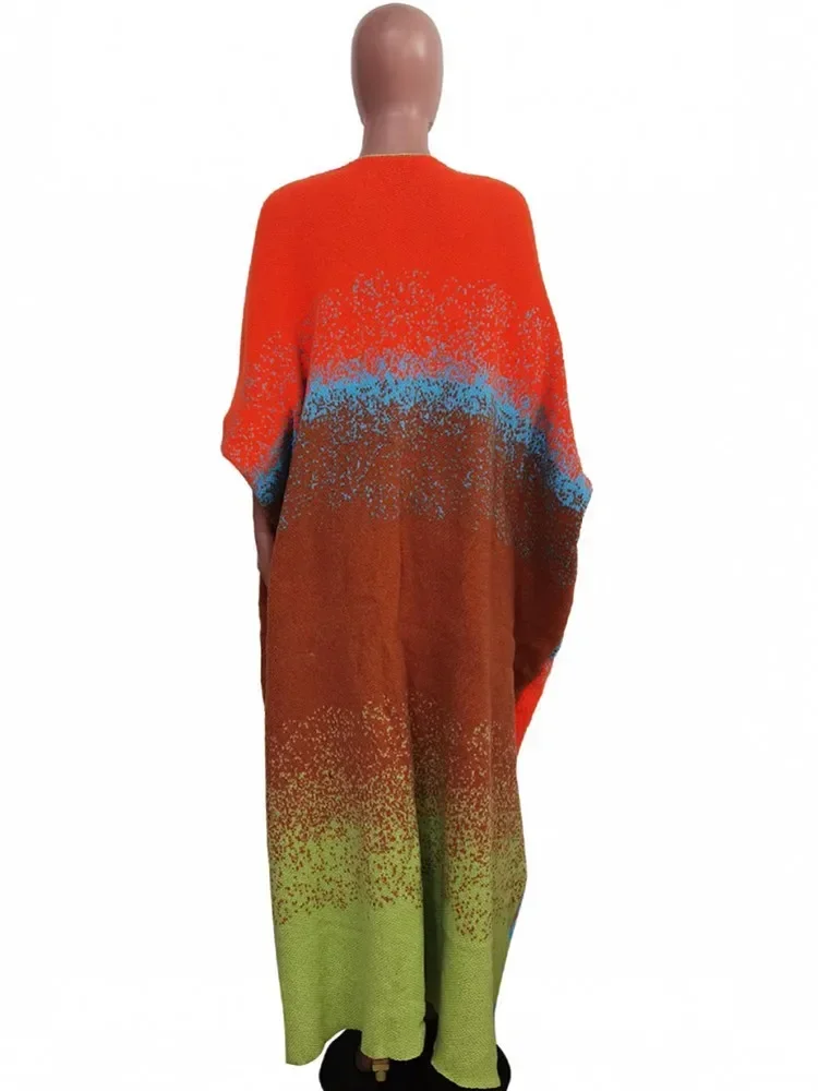 Winter Fashion Camouflage Printed Open Front Long Cardigan African Female Holiday Party Fall Full Length Kimonos Outlet Clothes
