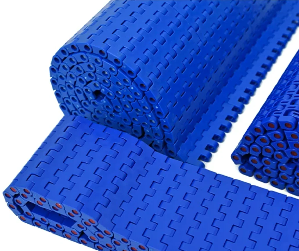 1Meter Width:76.2mm 1270 Mesh Belt Chain 12.7 Pitch, POM plastic conveyor chain plate food grade