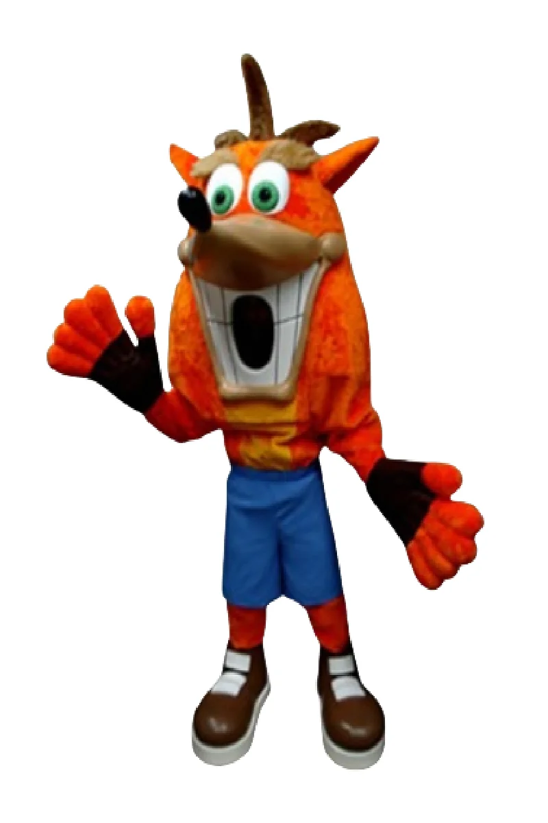 Crash bandicootมิ่งขวัญเครื่องแต่งกายมอนสเตอร์ที่กําหนดเองเครื่องแต่งกายคอสเพลย์อะนิเมะm ascotteธีมชุดแฟนซีเครื่องแต่งกายเทศกาลb0107