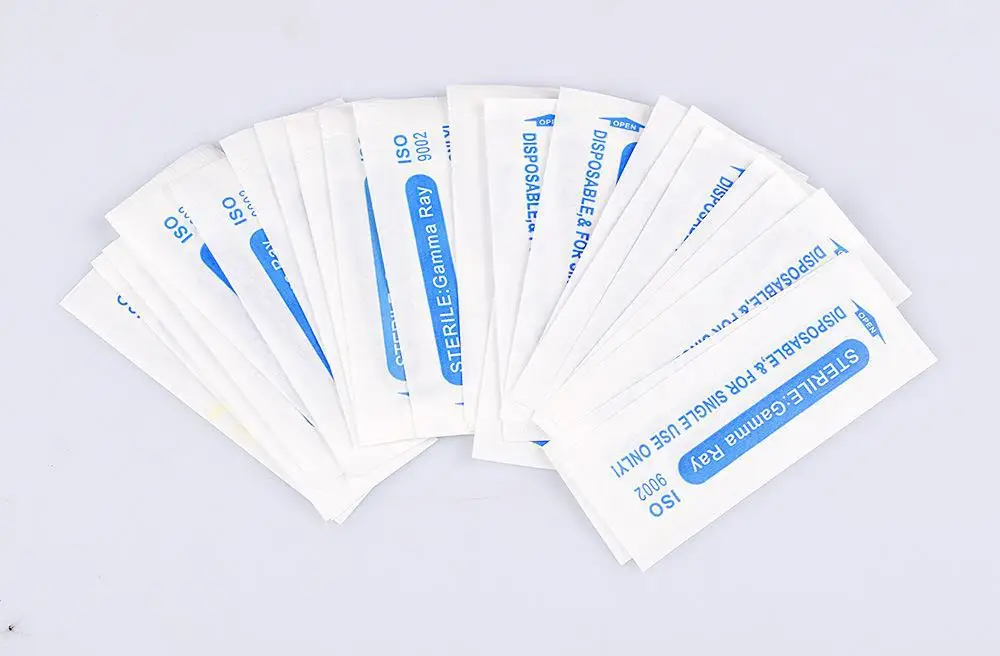 100 stücke Microb lading Tattoo Nadeln Kappen Permanent Make-up Tattoo Nadeln sterilisiert für PMU Maschine Augenbrauen Lippen Werkzeuge – Detail 9