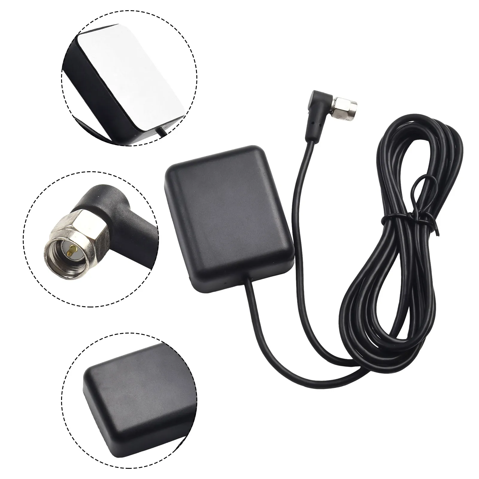 

1pc Car GPS Antenna SMA Male Plug Active Aerial Extension Cablesfor Most Car Models 50Ω Navigation Camera Player Car Accessories