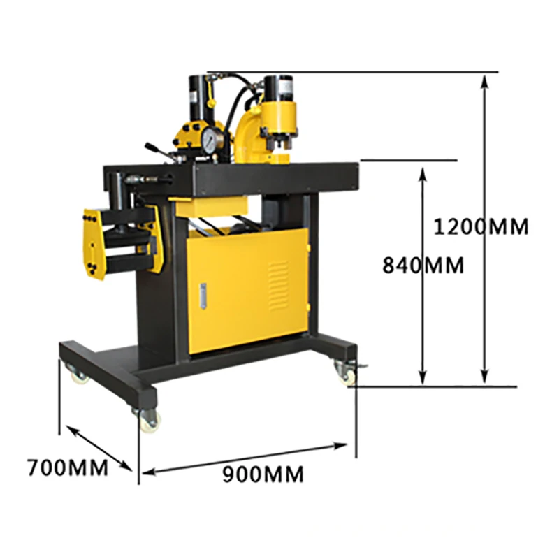 220V Three-In-One Copper Bar Processing Machine Multi-Function Flat Stand Bending Tool Hydraulic Busbar Processing Machine 750W