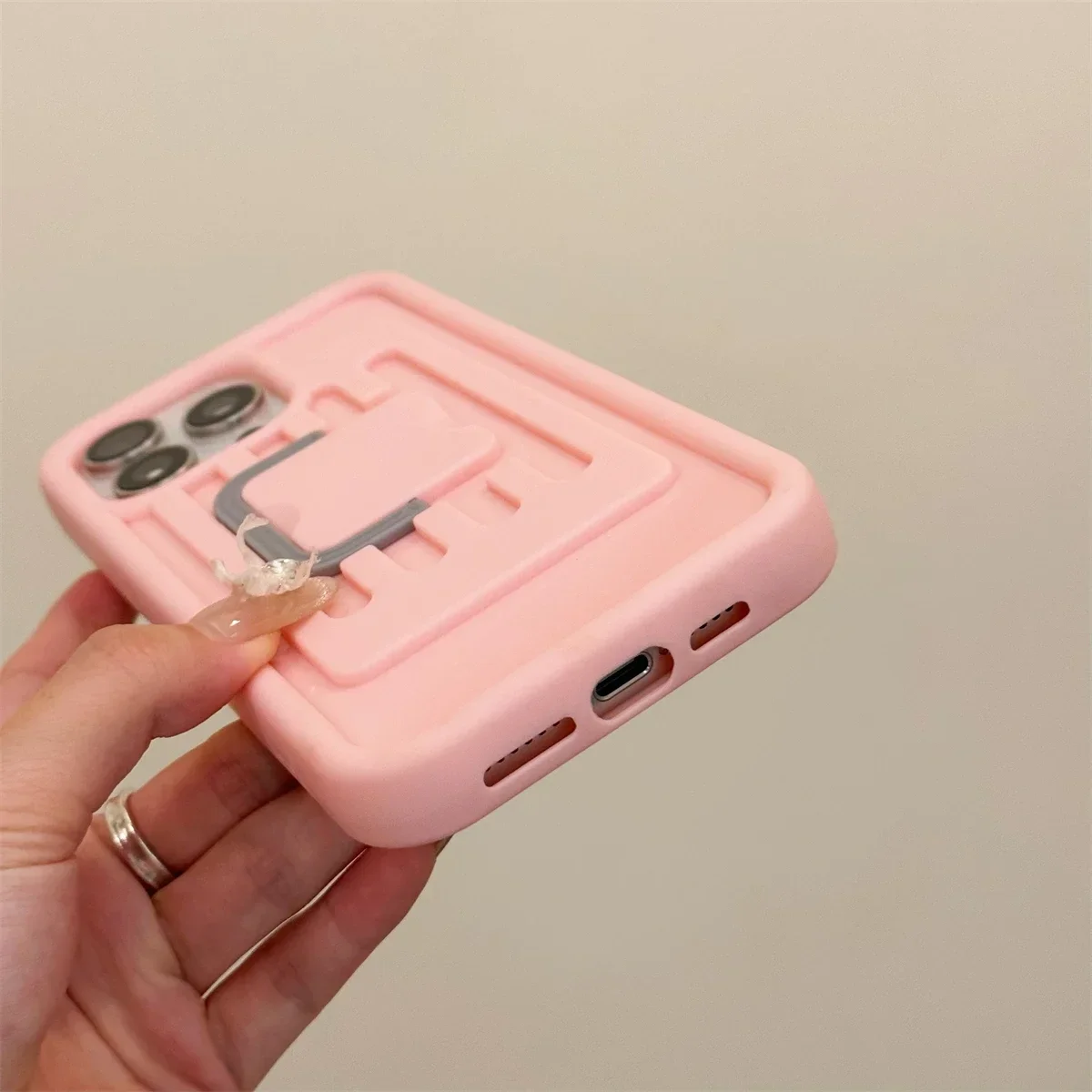 For iPhone 15 14 13 12 11 Pro Max Multifunctional Storage Box Silicone Phone Case Crossbody Hanging rope Shockproof Soft Cover