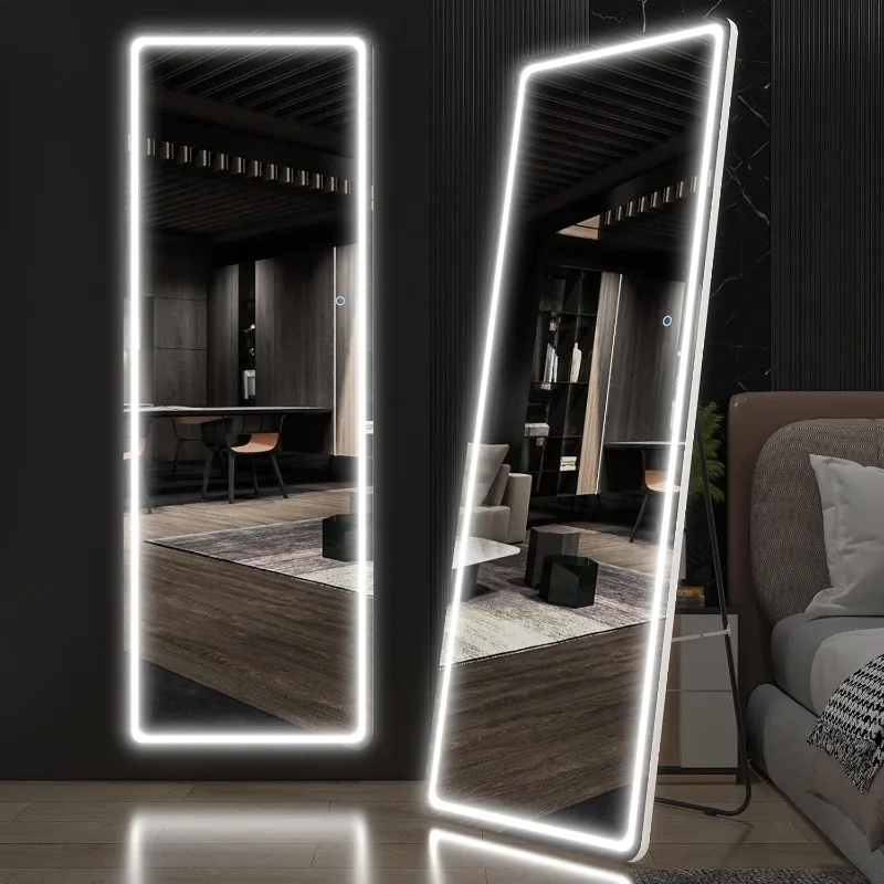 Length Floor Mirror with Lights 65
