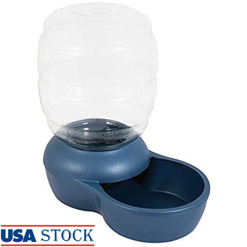 

Automatic Gravity Pet Water Dispenser 2.5 Gallon with Charcoal Filter Microban Protection Easy Clean Cats Dogs