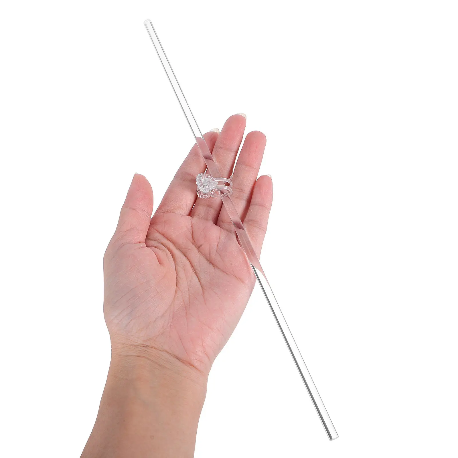 30Pcs Weather Resistant Acrylic Plant Stakes Clear Garden Support Sticks for Indoor Outdoor Potted Plants Flowers Vegetables