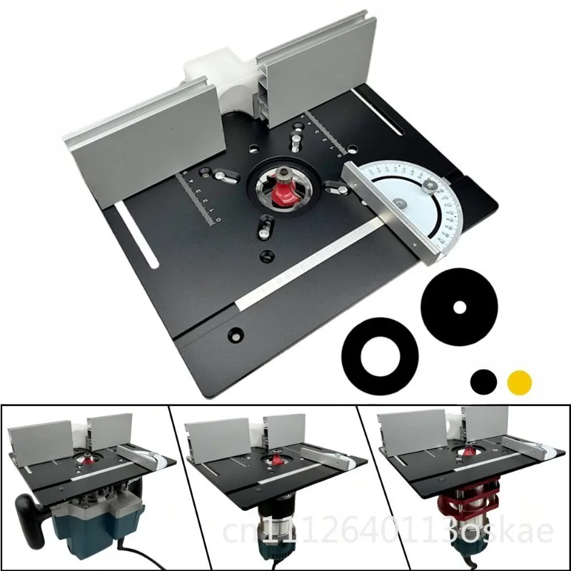 Woodworking aluminum alloy flip-chip board Bakelite milling countertop backer push ruler trimming machine S8 cutting machine