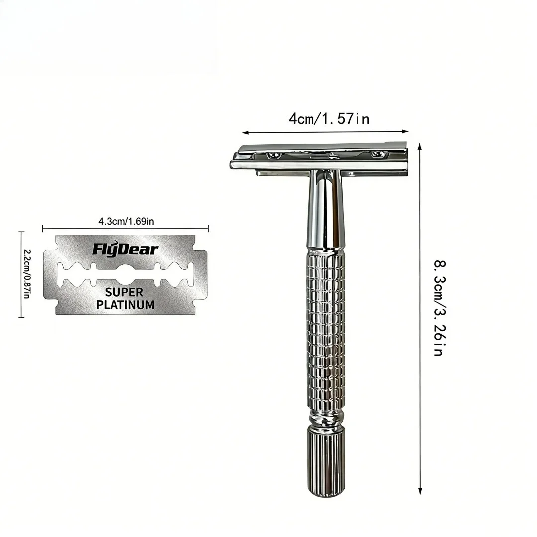 Classic Razor Handle Razor Holder Men 'S Shaving Face Razor Blades Shaving Machin Safety Stainless Steel For Men Barber Straight