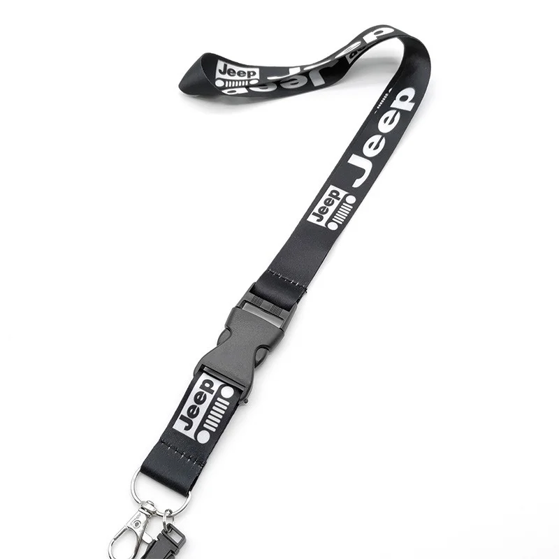 Fashion Business Card Cover Nylon Rope Lanyard Work ID Card Holder Work Card ID Badge Holder For Jeep Compass Grand Cherokee JK