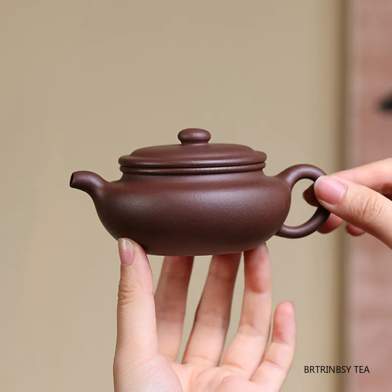 140ml Tradition Yixing Purple Clay Teapot Handmade Zisha Tea Pot Beauty Tea Infuser Kettle Chinese Teaware Household Tea Set