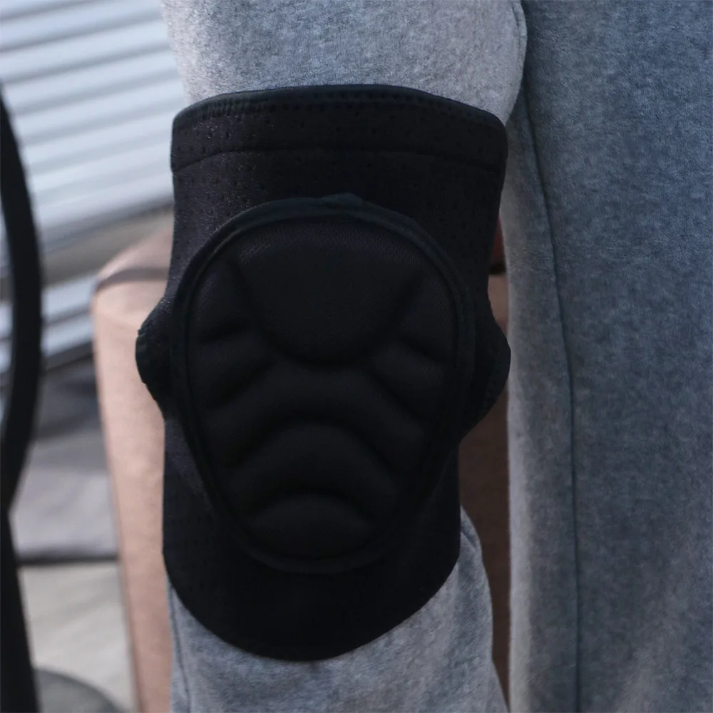 Sponge Sports Knee Pads Anti Collision Brace Support Volleyball Thickening Knee Pads Breathable Black Elastic Knee Pads