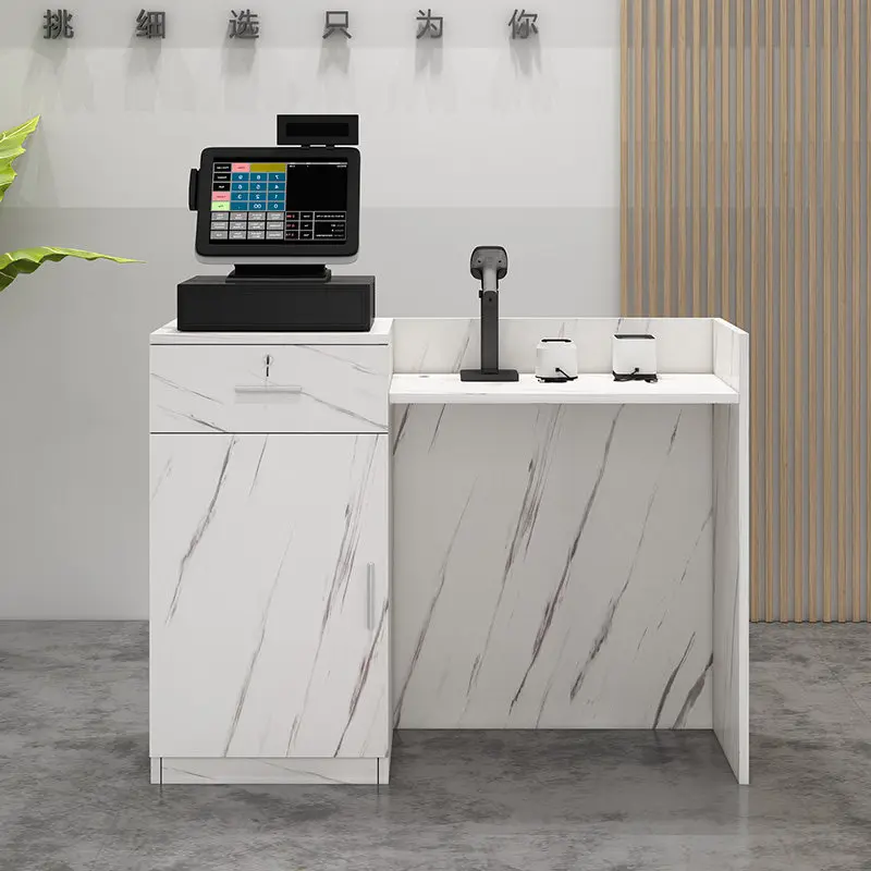 For upermarket checkout page Small reception counter Clothing store checkout counter Convenience store bar