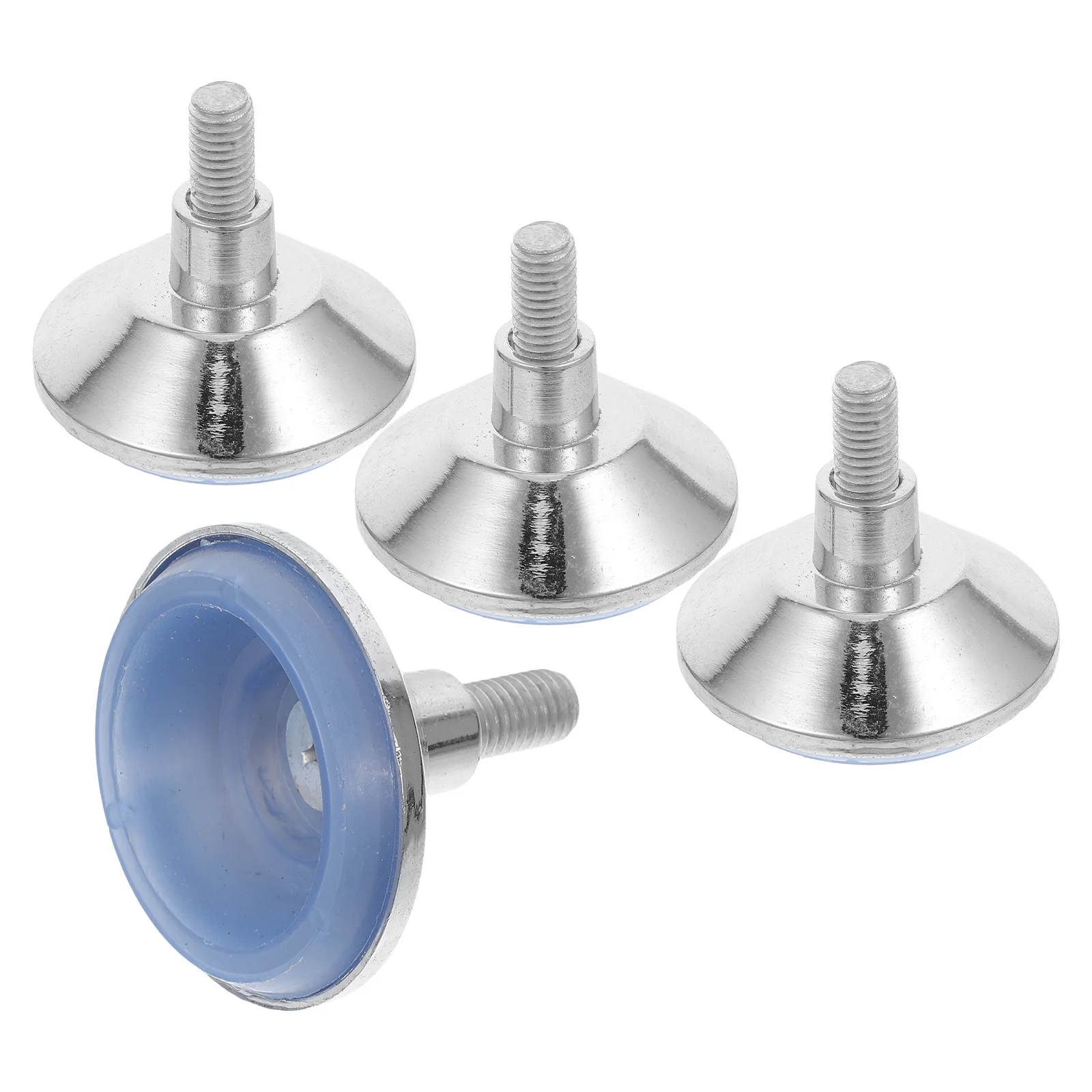 

4Pcs Chrome Plated Adjustable Furniture Feet for Tables Chairs Cabinets Anti Slip Leveling Legs Screw on Stabilizers