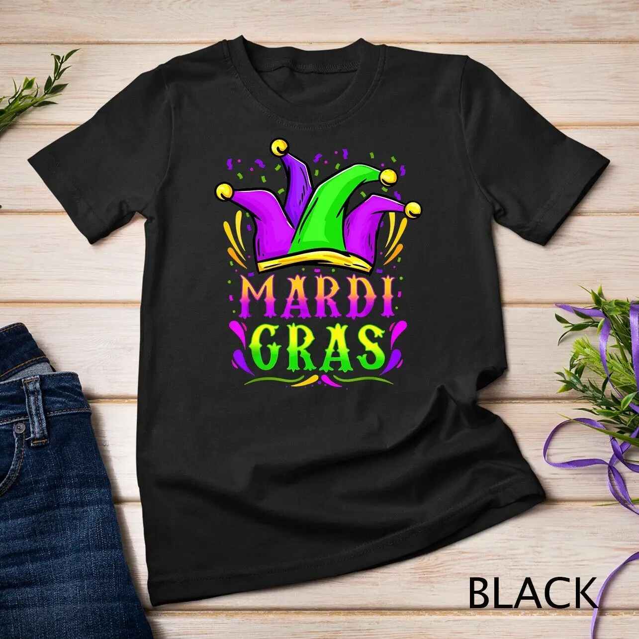 Mardi Gras Party Hat Gift T-Shirt Unisex T-shirt