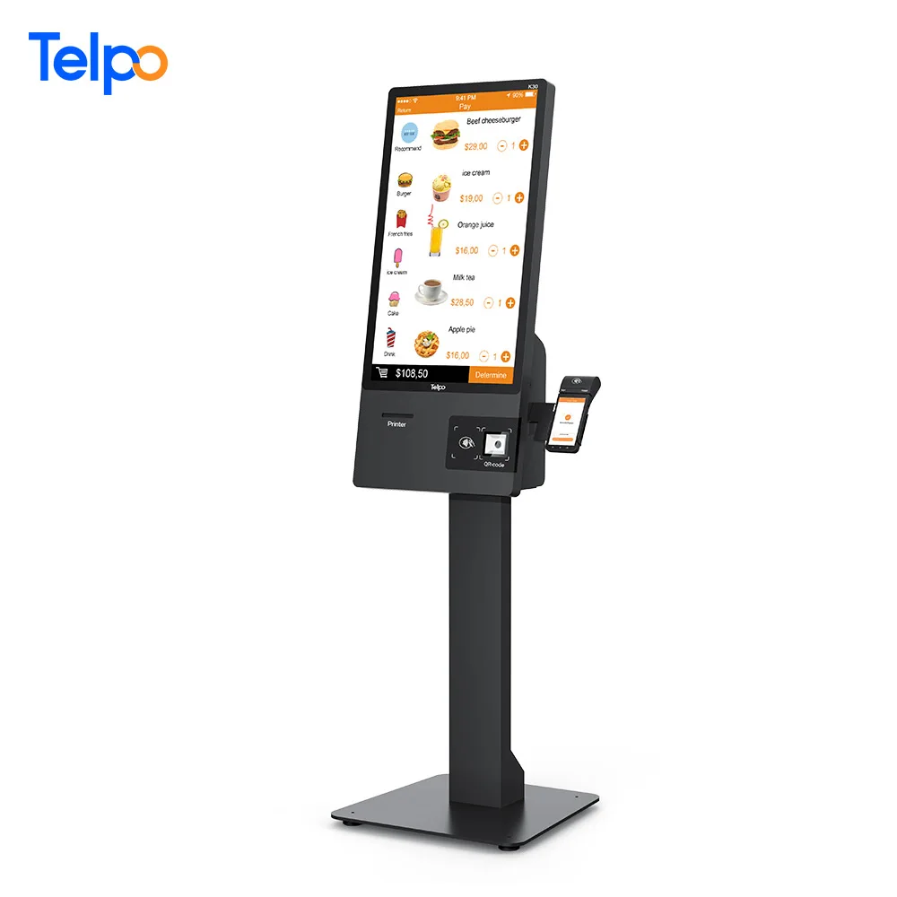 K30 32-inch Floor Standing/wall Mount Android Self Payment Multi Touch Screen Kiosk Price