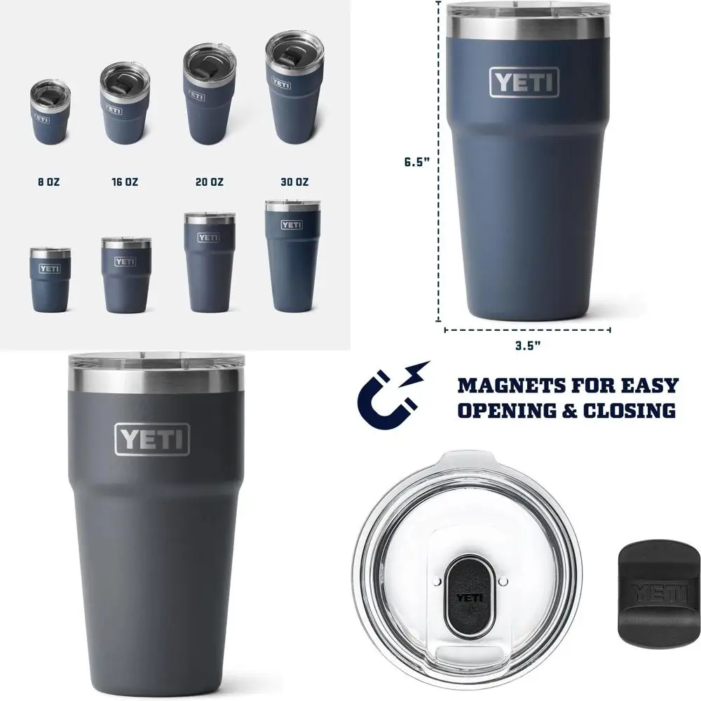 

20 oz Vacuum Insulated Stainless Steel Tumbler with Magnetic Slider Lid
