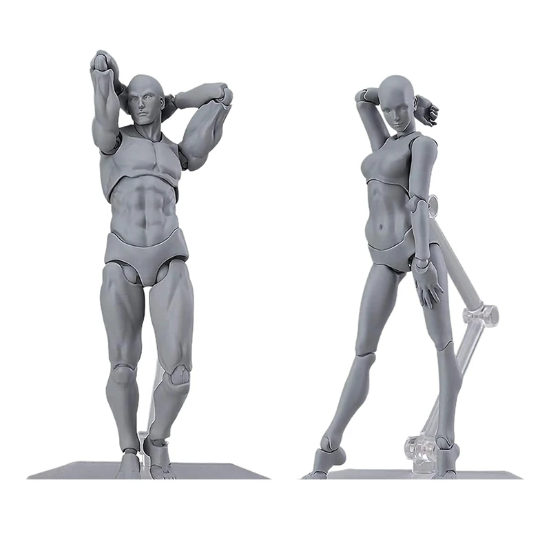 

Фигурки для рисования для художников, экшн-фигурка, соединенная маленькая фигурка для рисования, модель, фигурка для рисования B-A14G