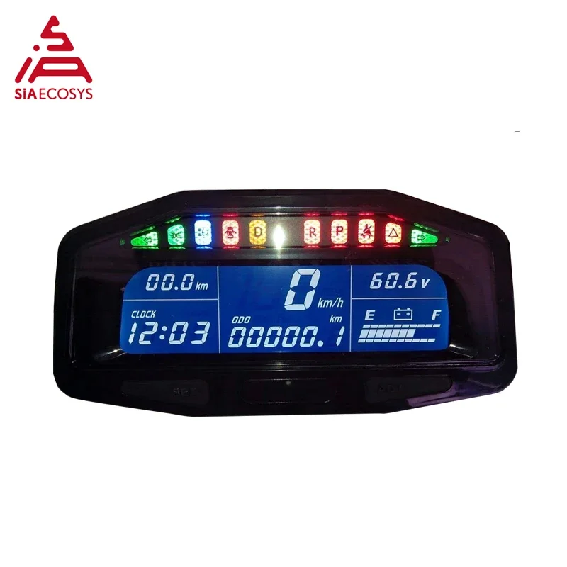 Electric car Speed meter 48V - 96V Battery Voltage Digital Display