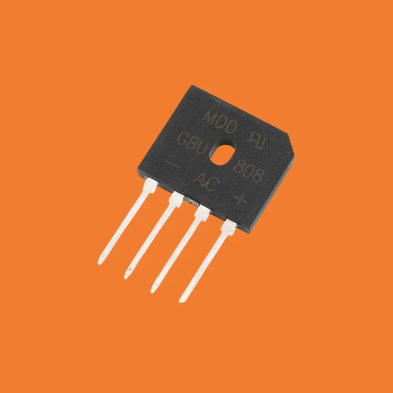 10pcs/Original genuine GBU808 8A/800V flat bridge rectifier bridge stack glass passivated rectifier