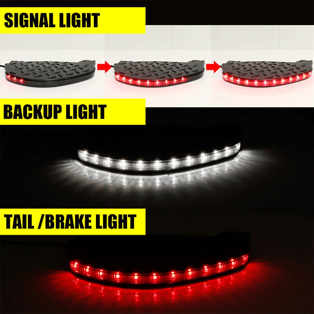 Rear Bumper Corner Step Pad LED Lights For Chevrolet Silverado 1500/1500 LD/2500 HD/3500 HD, For GMC Sierra 1500/1500 Limited