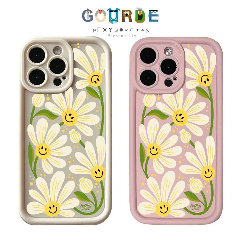 

Gourde Simple Flowers Phone Case for Iphone 16 15 14 12 13 11 Pro Max IP 7 8 Plus Iphon X XS XR Xs Max