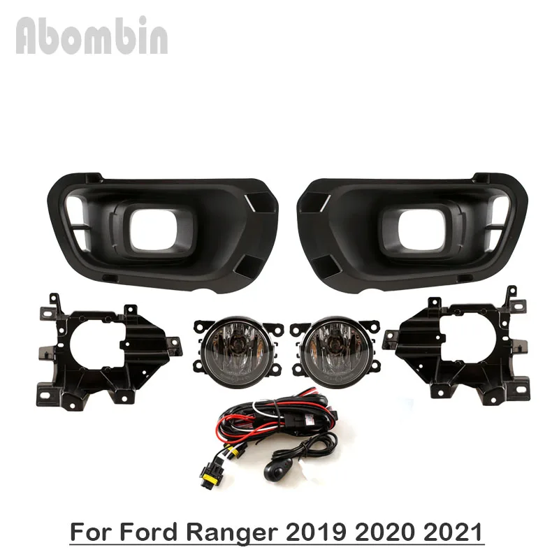 

Front Bumper Lamp Daytime Running Fog Light Assy With Wiring Harness Kit For Ford Ranger 2019 2020 2021