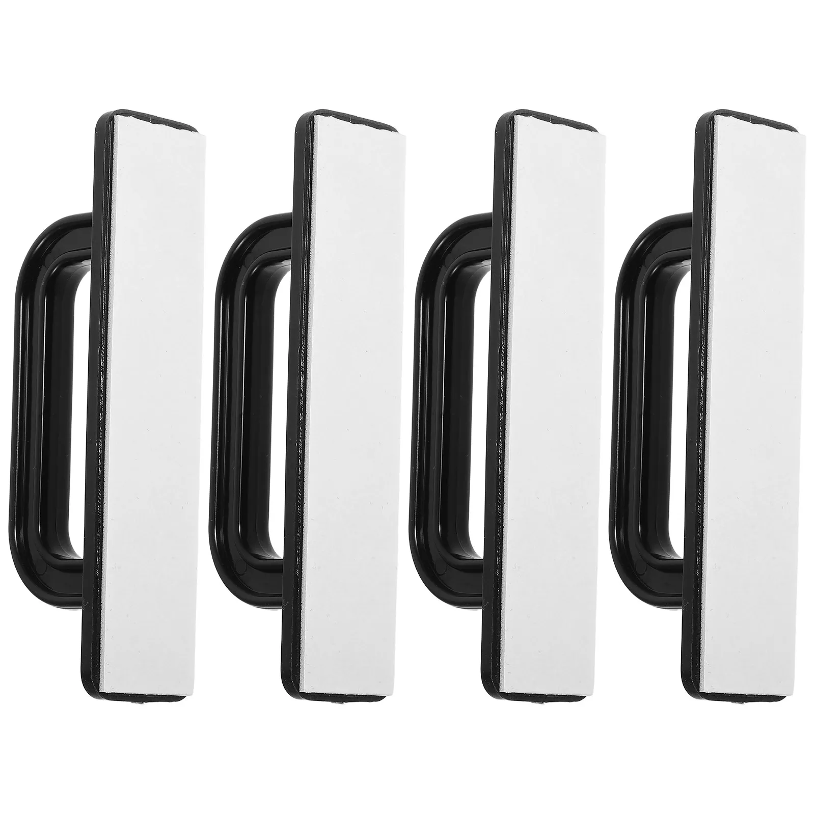 4Pcs Peel and Stick Cabinet Handles Self Stick Adhesive Drawer Pulls No Drilling for Kitchen Bathroom Closet Cabinet Handles