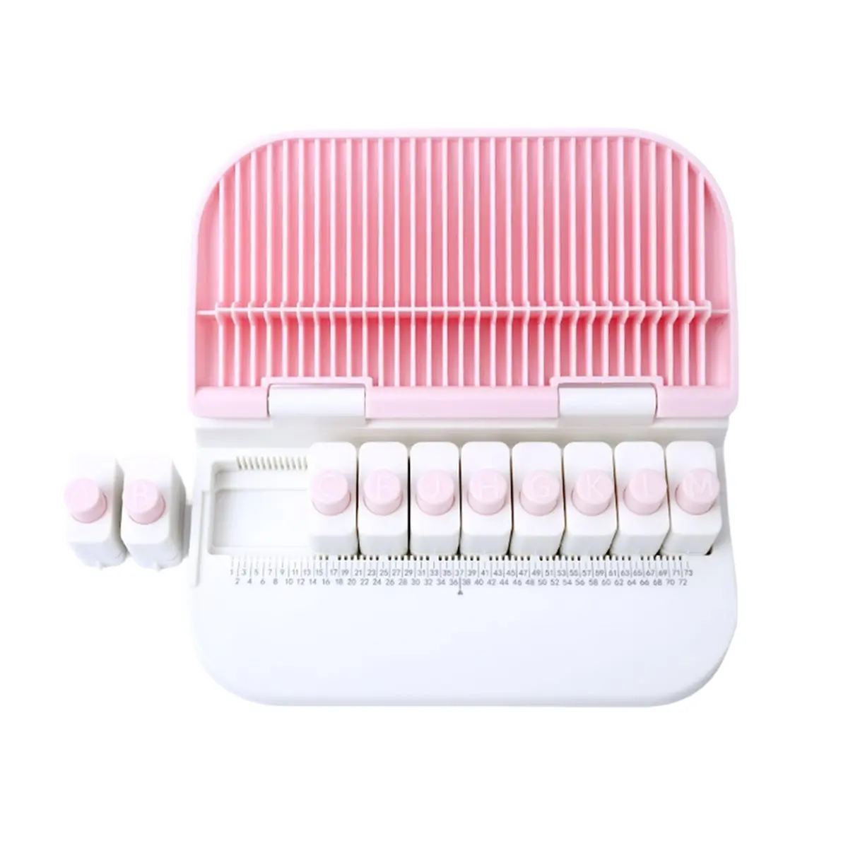 【STABLE QUALITY】26 English Alphabet Hole Punch Embossing Machine Gift Label Paper DIY Bookmark Manual Punch Machine for Scrapboo