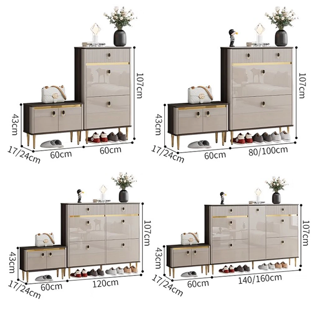 الأدراج البيضاء الجرف رف الأحذية 3 طبقات ضيقة توفير مساحة خزانة خذاء مدخل عمودي قاعة Meuble A Chaussures أثاث المنزل