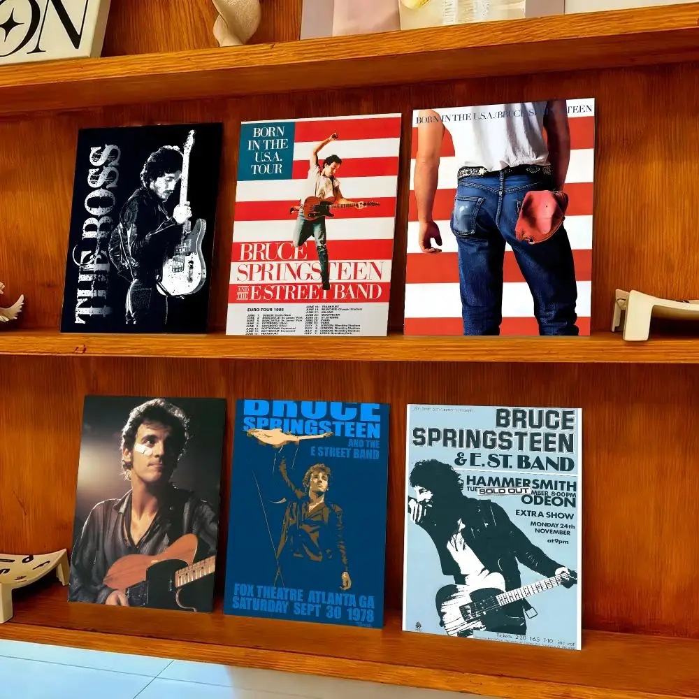 B-Bruce Springsteen Poster HD Self-adhesive Waterproof Paper Sticker Suitable For Living Rooms Bedrooms Home Decor