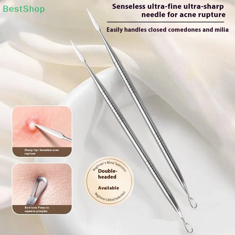 Ultra-fine Cell Pimples Blackhead Whitehead Clip Professional Beauty Salon Remove AcneFat Particles Needle Tool Beauty Tools