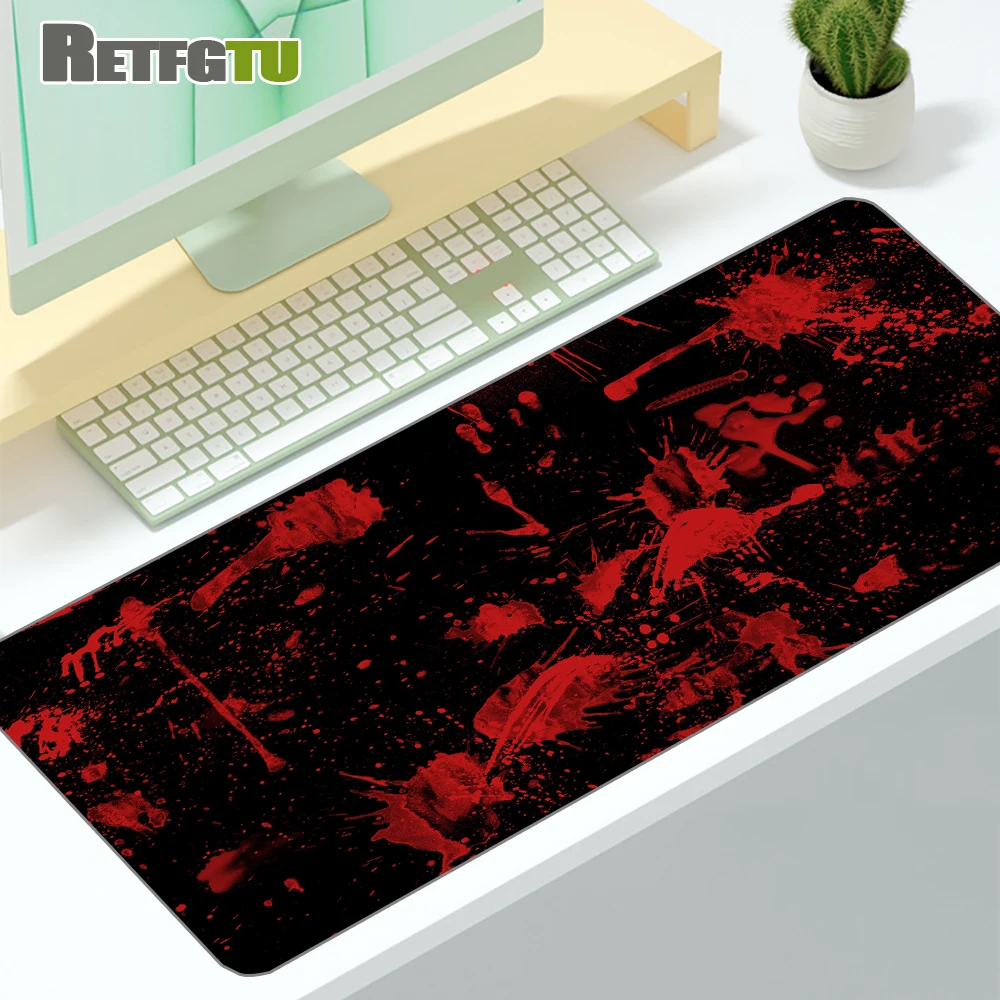 Bloody Keyboard Gaming Table Mat Large Mouse Pad 900 × 400 Pc Mats Xxl Mousepad Anime Carpet Rug Deskpad Mausepad Big Mousepepad