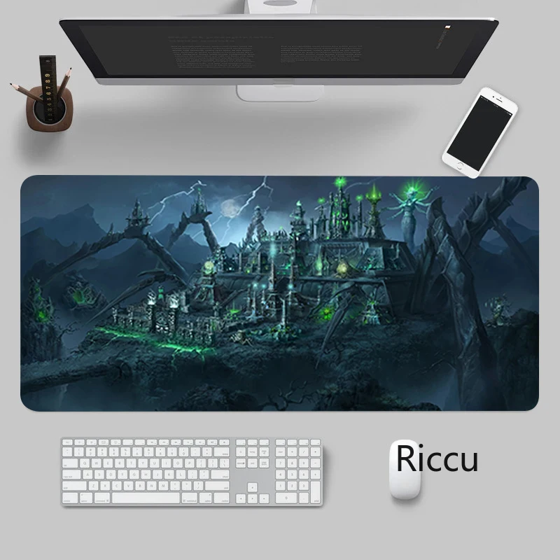 HD Mouse Pad Anime Heroes of Might and Magic 3 Map Laptop Accessories 300x800mm Gaming Keyboard Mat Desk Protector Deskmat Mats